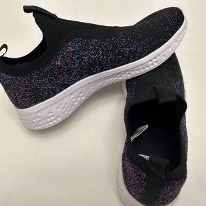 AVIA Women Slip on Sneaker Shoes Multi Color Pink Black Blue Speckle Size 8